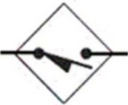<strong>The symbol shown is that for a: </strong> A)light sensor. B)heat sensor. C)pressure sensor. D)proximity sensor.
