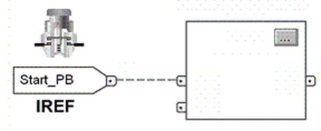 <strong>With reference to IREF shown, if the pushbutton is momentarily actuated the data in the IPAGE: </strong> A)changes immediately. B)is latched in for one scan. C)executes immediately. D)executes after a delay of one scan.