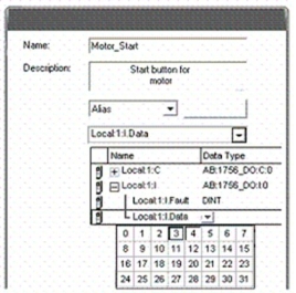 <strong>The window shown is an example of creating a tag in the:  </strong> A)New Tag window. B)Controller Organizer window. C)Edit Tag window. D)Monitor Tag window. <div style=padding-top: 35px> 