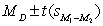 The estimation formula for the related samples t is .