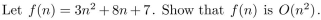 Be sure to specify the values of the witnesses C and k.