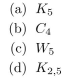 How many vertices and how many edges do each of the following graphs have?