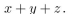 Find the sum-of-products expansion for the Boolean function