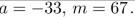 Find a div m and a mod m when