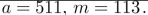 Find a div m and a mod m when