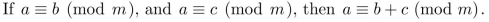 In questions 58-64 determine whether each of the following theorems is true or false. Assume that a, b, c, d, and m are integers with m > 1.