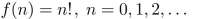 give a recursive definition with initial condition(s). The function