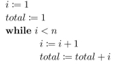 Consider the following program segment: Let p be the proposition Use mathematical induction to prove that p is a loop invariant.
