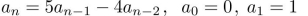 solve the recurrence relation either by using the characteristic equation or by discovering a pattern formed by the terms.