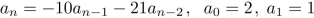 solve the recurrence relation either by using the characteristic equation or by discovering a pattern formed by the terms.