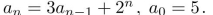Use generating functions to solve