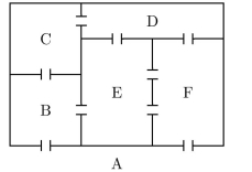 The picture at the right shows the floor plan of an office. once, starting and ending at A. plan a walk that passes through each doorway exactly Use graph theory ideas to prove that it is impossible to plan a walk that passes through each doorway exactlyonce, starting and ending at A.