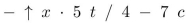 Find the value of (in prefix notation) if Questions 66-73 refer to this graph.