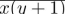Write as a sum-of-products in the variables x and y.