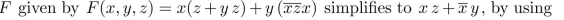 Show that the Boolean function only the definition of a Boolean algebra.