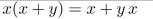 determine whether the statement is TRUE or FALSE. Assume that x, y, and z represent Boolean variables.