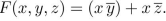 Draw a logic gate diagram for the Boolean function
