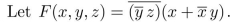 Draw a logic gate diagram for F .