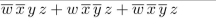 Use the Quine-McCluskey method to simplify the Boolean expression