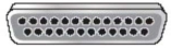 <strong> Examine the figure. This port is commonly called a</strong> A) Video port B) Network port C) Serial port D) Parallel port
