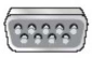 <strong> Examine the figure. This port is commonly called a(n)</strong> A) Video port B) USB port C) Serial port D) Parallel port