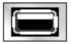 <strong> Examine the figure. This port is commonly called a</strong> A) Video port B) USB port C) Serial port D) Parallel port