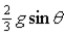 <strong>A solid sphere of radius R is placed on an incline that makes an angle θ with the horizontal.The sphere rolls down the incline without slipping.What is its acceleration?</strong> A) B) C) D)