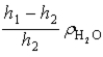 <strong>A U-tube is partially filled with water and then an immiscible liquid is added to the right side.The top of the liquid is a distance h<sub>1</sub> above the level of interface between the liquid and water.On the left side of the tube the top of the water is a distance h<sub>2</sub> above the liquid-water interface on the right side.What is the density of the liquid in terms of the density of water ? Note that h<sub>2</sub> < h<sub>1</sub>.</strong> A) B) C) D)