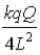 <strong>Two point charges,one q and the other -q,form a dipole separated by a distance 2L.A third charge Q is placed midway between these two charges.If the only charge that is negative is -q,what is the force on Q?</strong> A) toward -q B) toward q C) toward -q D) toward q