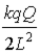 <strong>Two point charges,one q and the other -q,form a dipole separated by a distance 2L.A third charge Q is placed midway between these two charges.If the only charge that is negative is -q,what is the force on Q?</strong> A) toward -q B) toward q C) toward -q D) toward q