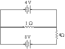 <strong>What is the current flowing through the 4-Ω resistor? </strong> A)1 A B)2 A C)3 A D)6 A