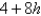<strong>If ,find and simplify ,where </strong> A) B) C) 4h D)