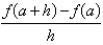 <strong>If ,evaluate the difference quotient </strong> A) h B) C) D) E) none of these