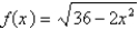 Find the domain of the function.
