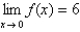 <strong>Choose an equation from the following that expresses the fact that a function f is continuous at the number 6</strong> A) B) C) D) E)