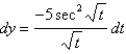 <strong>Find the differential of the function. </strong> A) B) C) D) E)