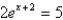 <strong>Solve the equation. </strong> A) x = ln + 2 B) x = ln - 2 C) x = ln + 2 D) x = ln - 2