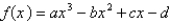 Find a cubic function that has a local maximum value of at 1 and a local minimum value of -1,184 at 7.