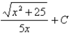 <strong>Find the integral using an appropriate trigonometric substitution. </strong> A) B) C) D)