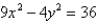 Find the area of the region bounded by the hyperbola and the line