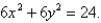 The base of S is a circular region with boundary curve Cross-sections perpendicular to the x axis are isosceles right triangles with hypotenuse in the base. Find the volume of S.