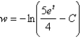 <strong>Solve the differential equation. </strong> A) B) C) D) E) none of these