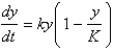 The Pacific halibut fishery has been modeled by the differential equation where is the biomass (the total mass of the members of the population)in kilograms at time t (measured in years),the carrying capacity is estimated to be and per year.If ,find the biomass a year later.