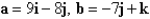 <strong>Calculate the angle between a and b (correct to the nearest degree).  </strong> A)   B)   C)   D)   E) None of these <div style=padding-top: 35px> 