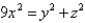 <strong>Find an equation for the surface consisting of all points P for which the distance from P to the x-axis is times the distance from P to the yz-plane.</strong> A) B) C) D) E)