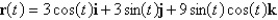 <strong>Find a vector function that represents the curve of intersection of the two surfaces: The circular cylinder and the parabolic cylinder </strong> A) B) C) D) E)