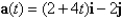 <strong>Find the acceleration of a particle with the following position function. </strong> A) B) C) D) E)