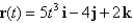 <strong>A force with magnitude N acts directly upward from the xy-plane on an object with mass kg.The object starts at the origin with initial velocity Find its position function.</strong> A) B) C) D) E)