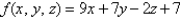 Describe the level surfaces of the function