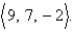 A family of parallel planes with normal vector